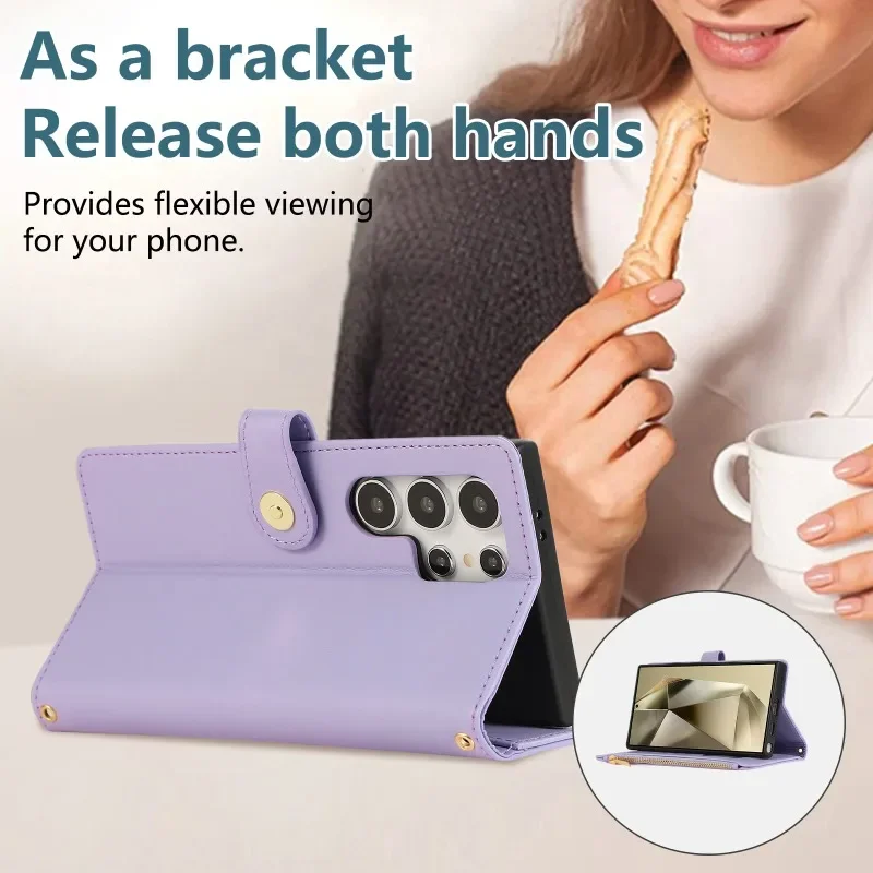 Crossbody Phone Case with Wallet Cover