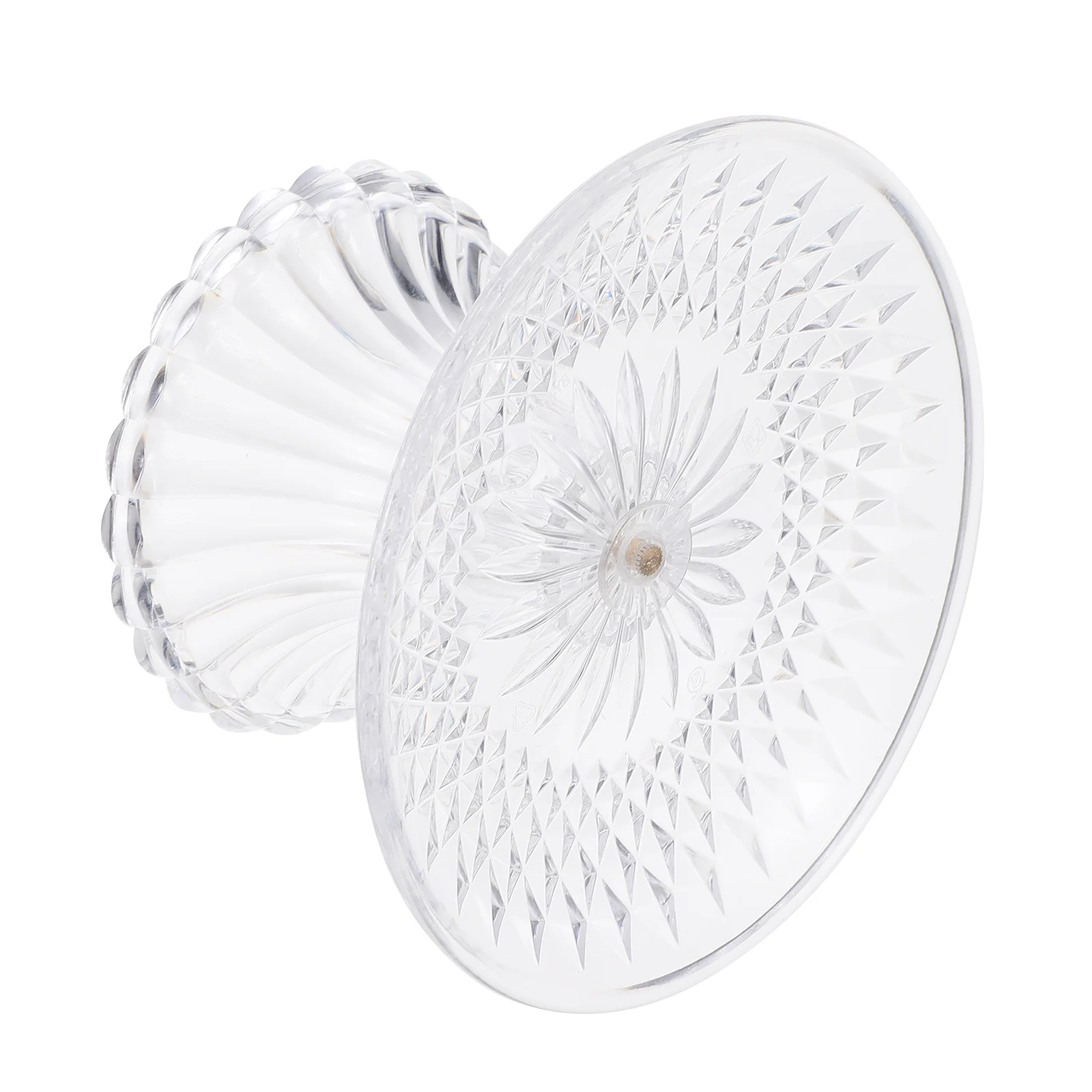 

15/20/25/30/35cm Transparent Acrylic Fruit Plate Dessert Cake Candy Tray Cupcake Rack Stand Wedding Party Display Tray Decor