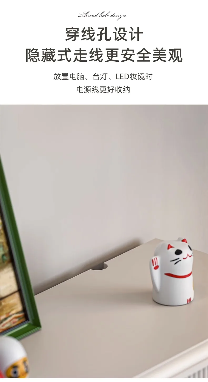 Консоль для спальни, Простой настенный шкаф из массива дерева, стол для ...