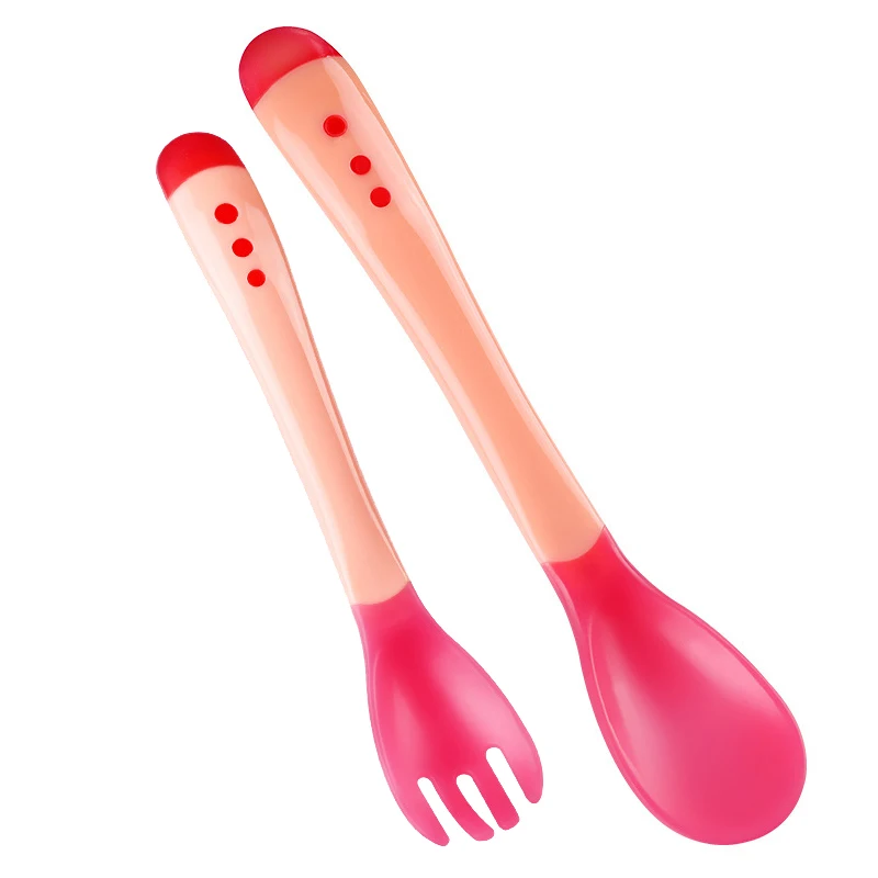 2P Spoon Fork Red