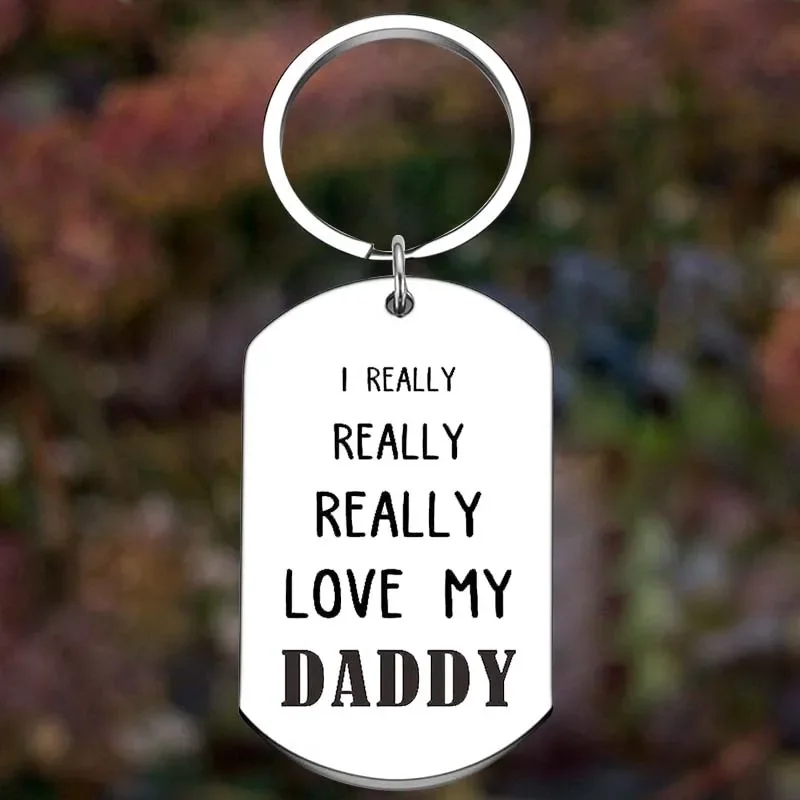 

Metal New Dad Gifts Keychain Daddy to Be Key Chain Pendant Jewelry Soon to Be Father Gift Pregnancy Announcement Dad gifts