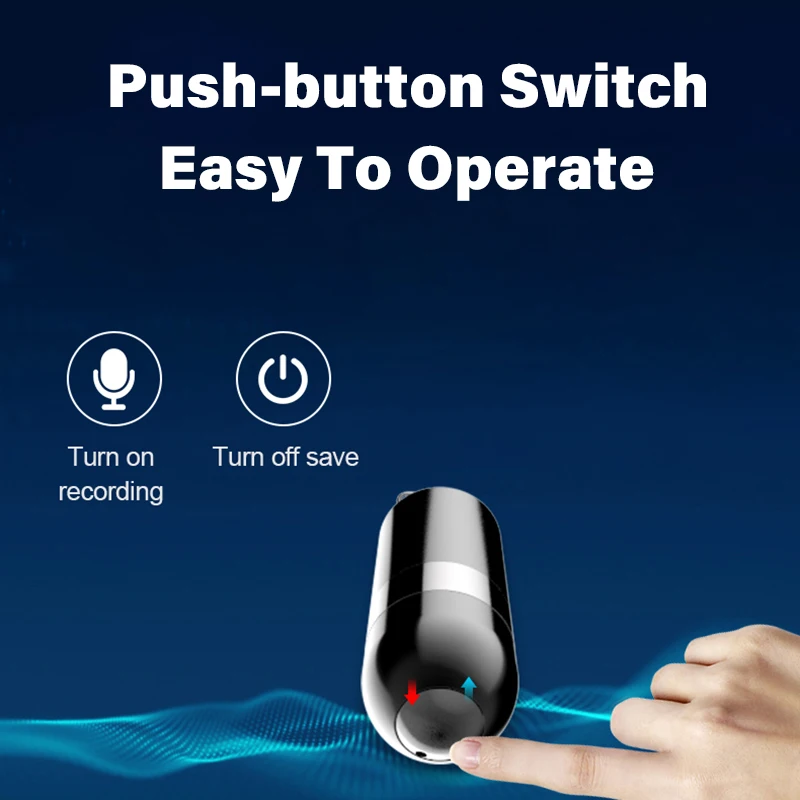 Voice Activated Recorder Digital Recording Listening Device Sound Professional Dictaphone Audio Micro Small Player