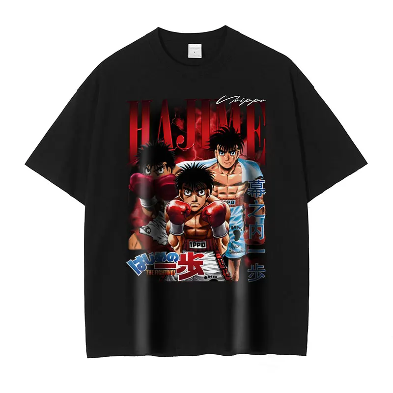 Anime Hajime No Ippo T-shirts Casual Style Makunouchi Ippo Printed T Shirt  Harajuku Streetwear Short Sleeve Manga Tops Tees Men - T-shirts - AliExpress