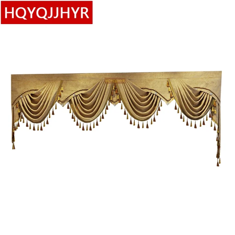 

13 style Luxury Europe and America Valance custom made for villa living room bedroom hotel not including cloth curtain and tulle