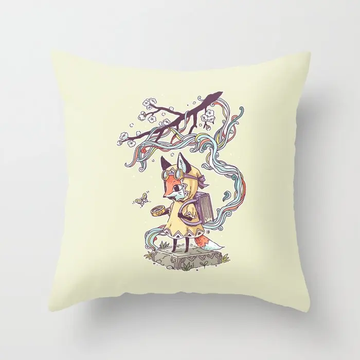 

Little Explorer Pillowcase Decorative Cushion For Sofa Printed Pillow Chair Car Cushion Cover Home Decoration