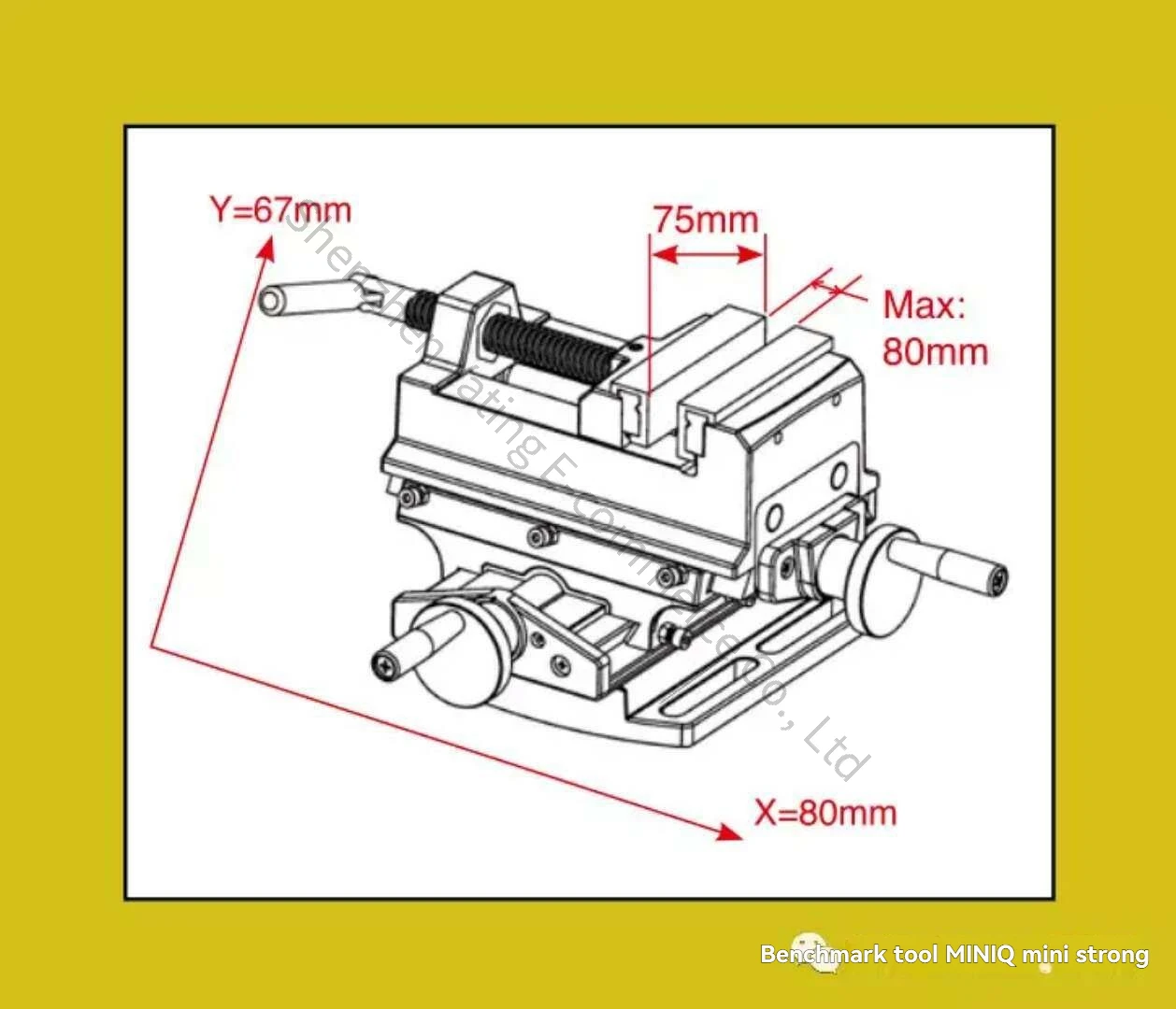 BG-6369 Cross Pliers Multi Functional Workbench Sliding Table Milling Machine Ro