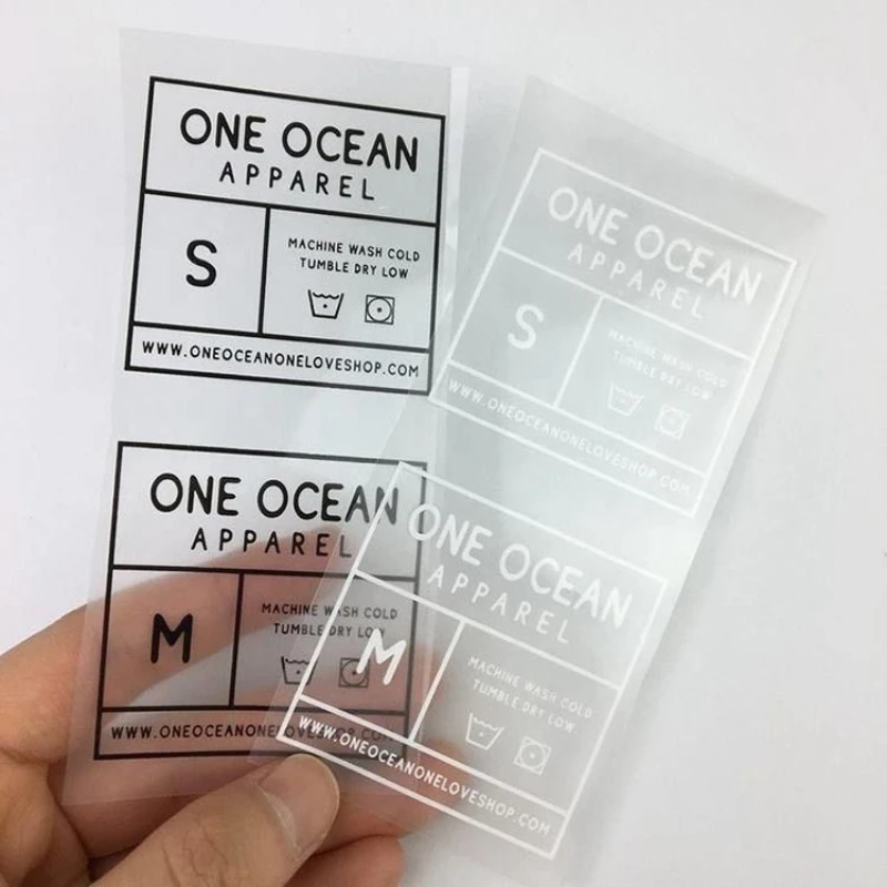 Clothing Labels Hot Stamping Tags Fade-Resistant Heat Transfer Labels Durable Washable Garment Branding for Apparel