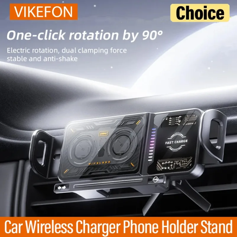 Samsung Fold Car Air Vent Wireless Charger Phone Holder Stand Fast Charging