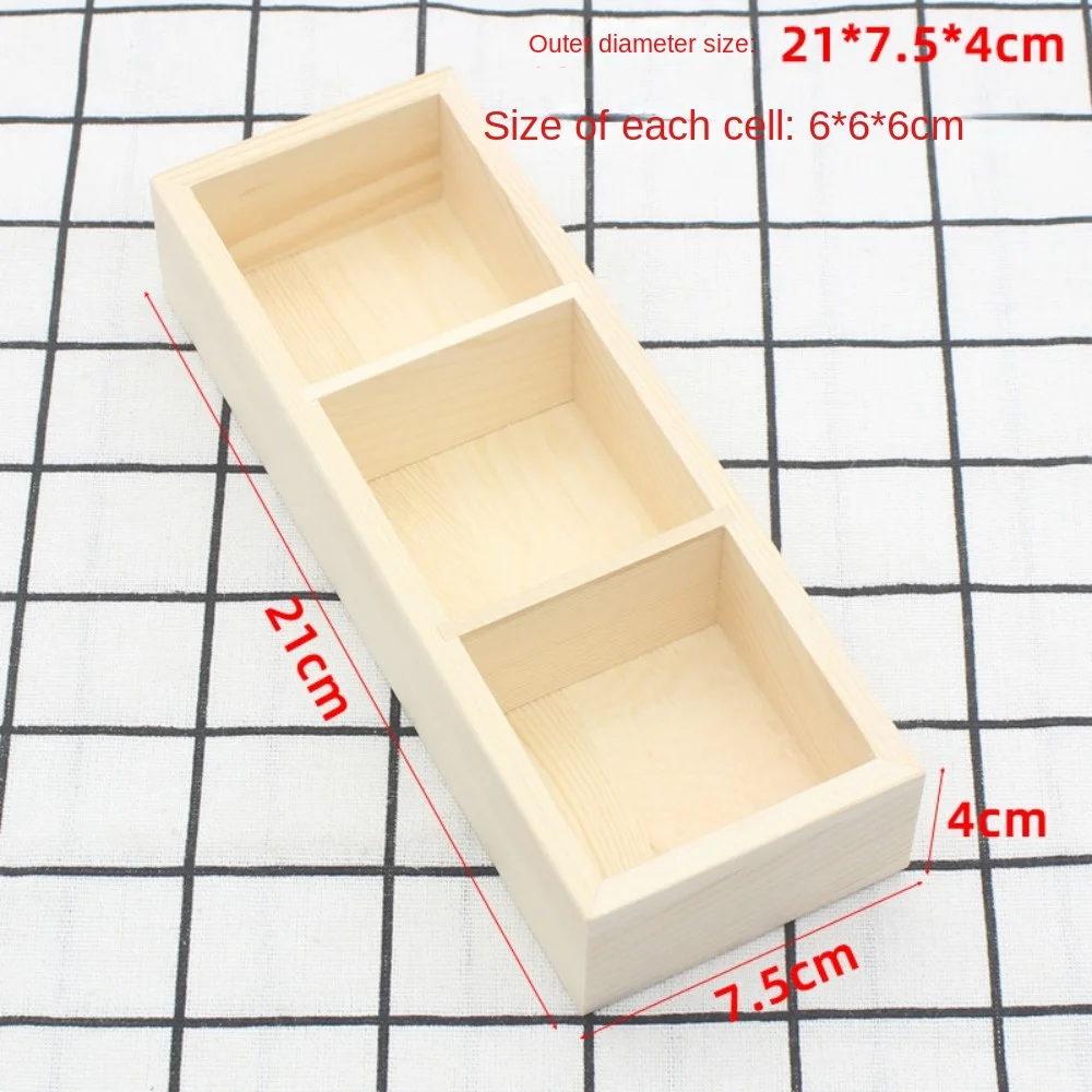 Portable Solid Wood Retro Tea Bag Holder Exquisite Practical Multi Compartment Storage Box Desktop Creativity Simple Wooden Box