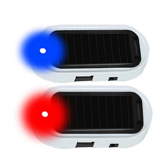 Gefälschte Solar Auto Alarm Licht Led Warnung Sicherheitssystem