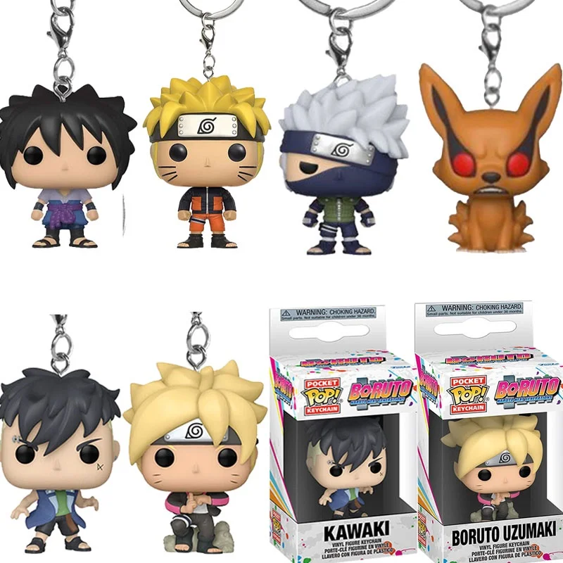 Funko Pocket Keychains Naruto Series: 22 Styles Anime Action Figures featuring Iconic Characters