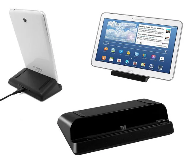 Power Adapter Power Charger Micro USB Charging Dock Charger Cradle Station Stand + Cable For Samsung Galaxy Tab 4 3 7.0 8.0 10.1 Note 8.0 Tab S Tablet