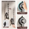 Suction Cup Clothes Drying Rack Hook Storage Clothes Hangers Wall Mounted Folding Clotheslines Indoor Outdoor Bathroom Supplies 1