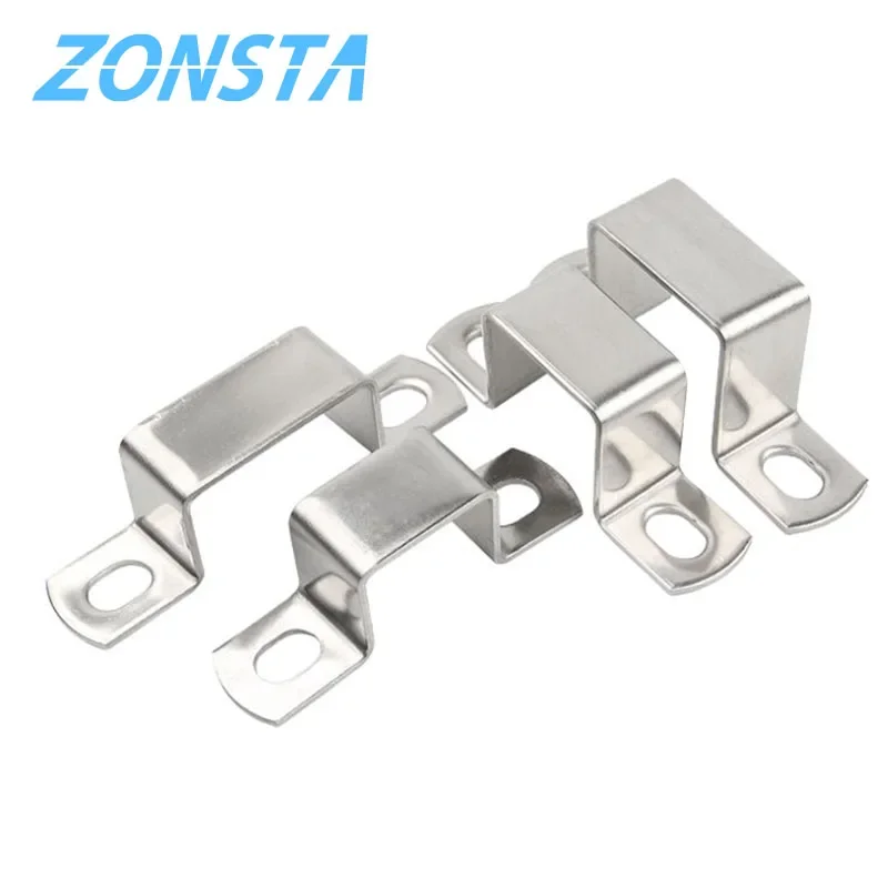 Thickened 304 Stainless Steel Horseback Tube Saddle Clip Buckle Throat Hoop Ohm Tube Card