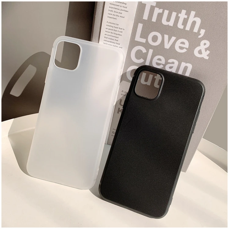 Sleek Black & White Matte Ultra-Thin Phone Case