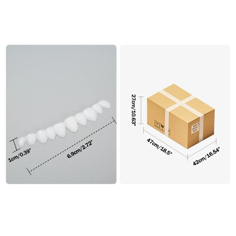 Temporary Tooth Replacement Kit 3pcs for Adults