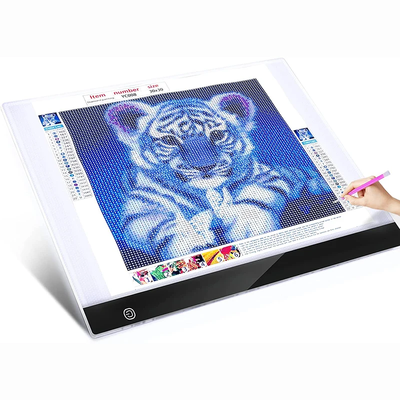 A5/A4/A3/A2 Three level dimming LED Light Pad for diamond painting Artcraft  Tracing Light Box Digital Tablets Drawing Tablet - AliExpress