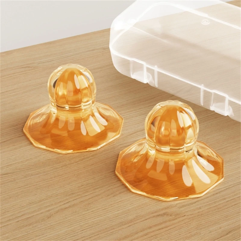 1 Set Soft Silicone Nipple Corrector with PP Storage Box Nipple Aspirator Puller Natural and Comfort