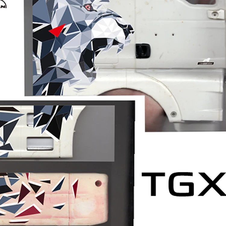 Lion Graphics Model Sticker Decorate for 1/14 Tamiya RC Truck