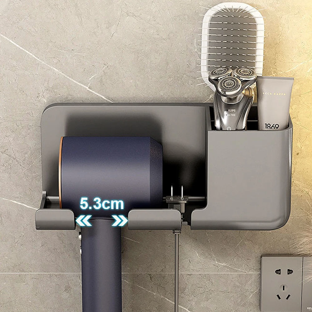 Hair dryer stand, Exempt installation, bathroom hair dryer, bathroom