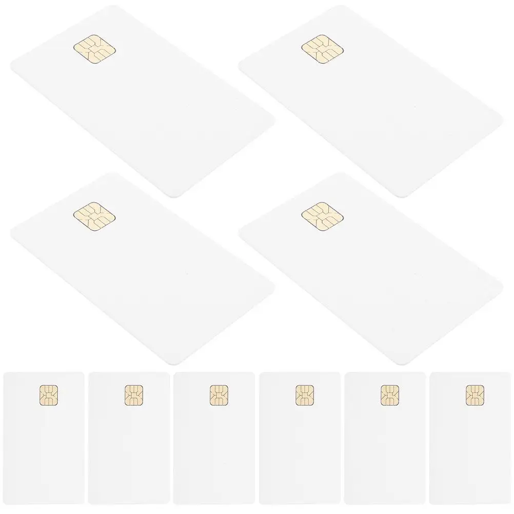 20 Pcs Access Control System Ic Card Blanks Cards Chip Contact Credit for Lock Pvc with