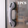 1/2pcs Non-Slip Large Shower Handle For Bathroom Punch-Free Traceless Glass Suction Handle Powerful Suction Grip