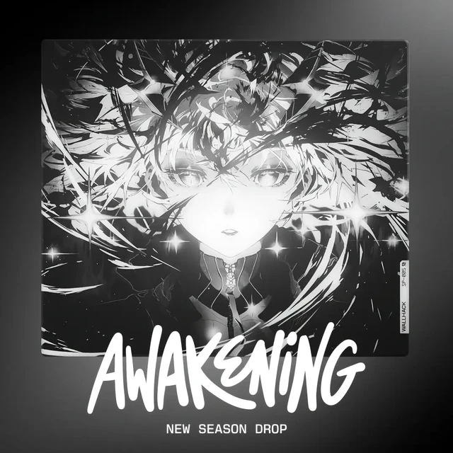 WALLHACK SP-005 Tempered Glass Mouse Pads Awakening SORA Custom