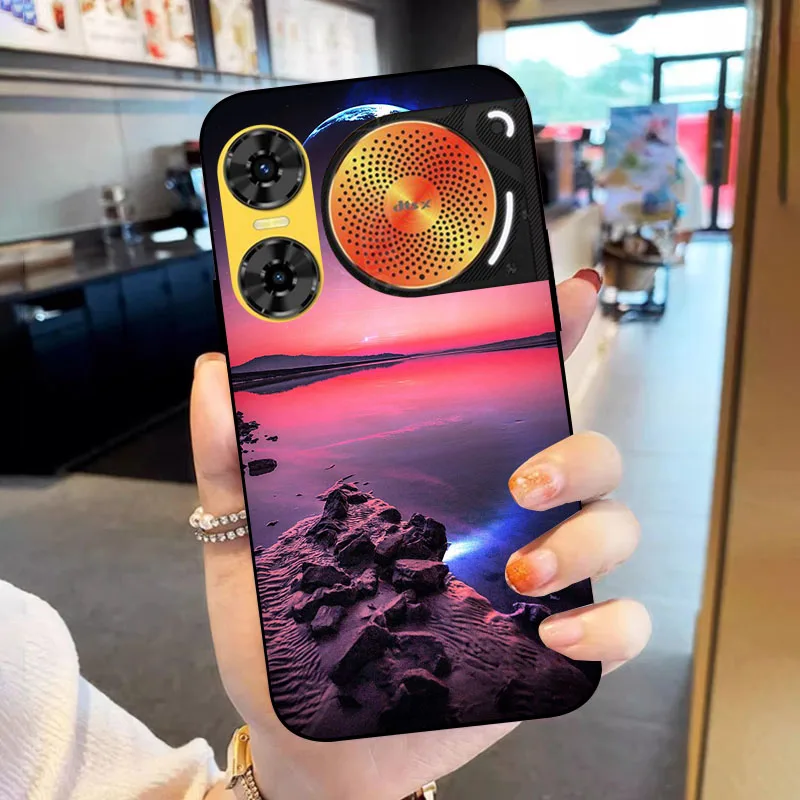 Flower Design Soft TPU Silicone Shockproof Bumper Back Cover