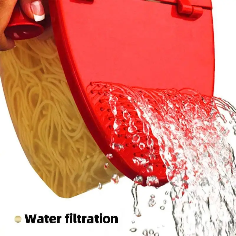 New Microwave Pasta Maker Pasta Cooker Heat Resistant PP Boat Microwave Steamer Boat Strainer Kitchen Tools