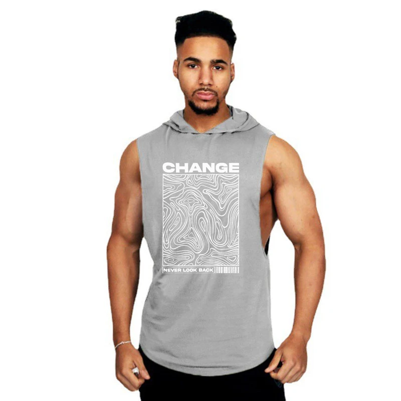 

Модная дышащая свободная хлопковая майка без рукавов с графическим принтом в Корейском стиле на лето