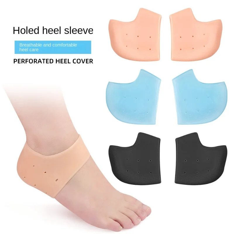 2PCS Heel Cushion Gel Heel Protector for Plantar Fasciitis Achilles Tendonitis Bone Spur Aching Feet Relieve Pain Pedicure Tools