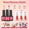 COSCELIA 6 Colors Nail Gel Polish Set with Nail Lamp Base Top Coat Rose Cuticle Oil and Nail Manicure Tools for Beginner 4