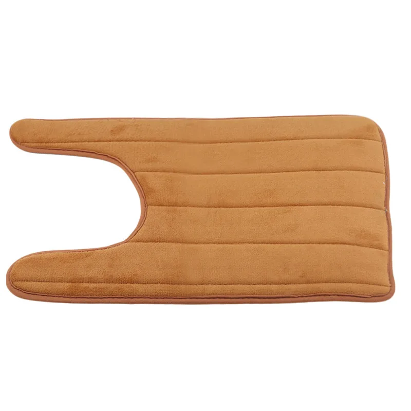 Household Slow Rebound U-Shaped Water Absorbing Mats Bathroom Toilet Mats Kitchen Toilet Floor