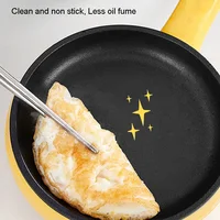 Mini Electric Frying Pan Non-Stick Omelette Dorm Pancake Plug-In Fried Egg Ham Steak Flat Cooker For Breakfast Fast Food 2
