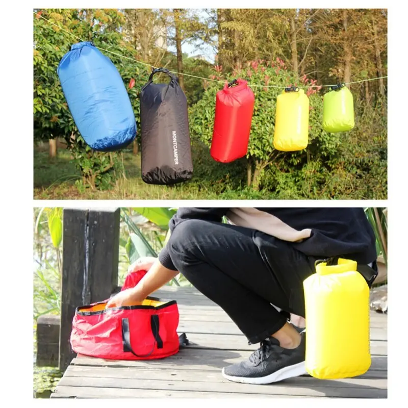 Gym Bag Nylon Lighter Outdoor Travel Bags Waterproof Bag Drift Fuctional Collect Bags 3/10L Swimming Dry Storage Outdoor Bag 6