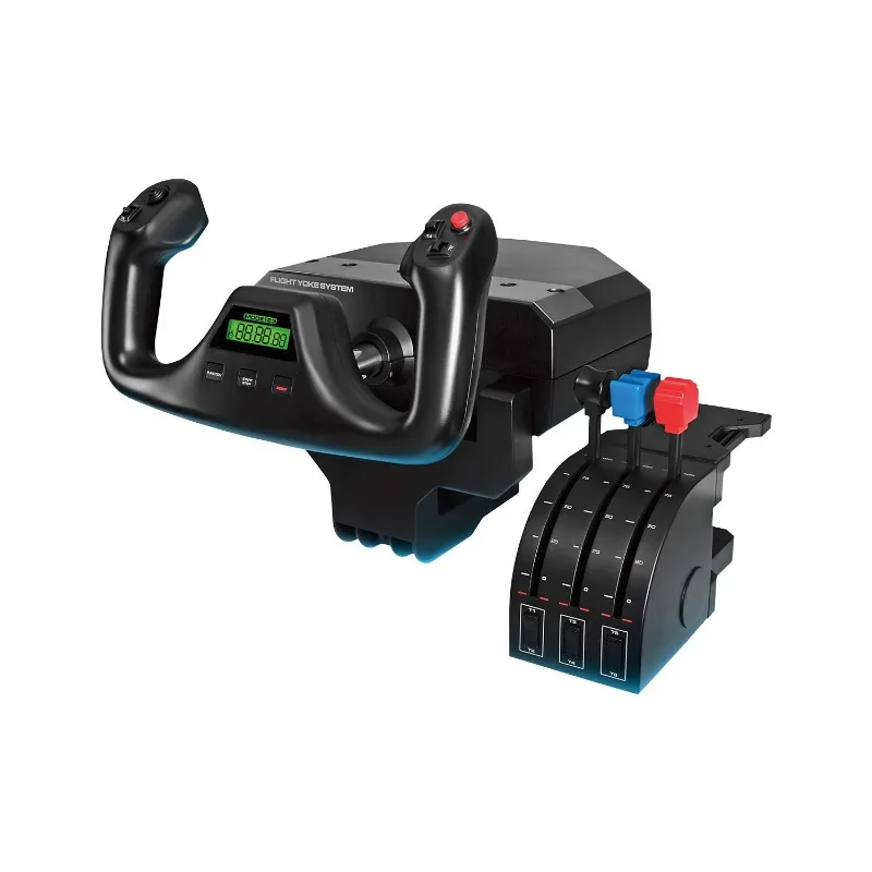 PRO Flight Yoke System, Professional Simulation Yoke and Throttle Quadrant, 3 Modes