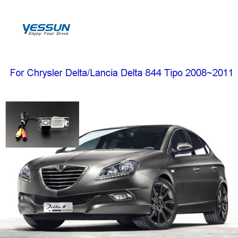 

FHD камера заднего вида для Chrysler Delta Lancia Delta 844 Тип 2008 ~ 2011 CCD автомобильное Резервное универсальное сверло комплект заднего хода
