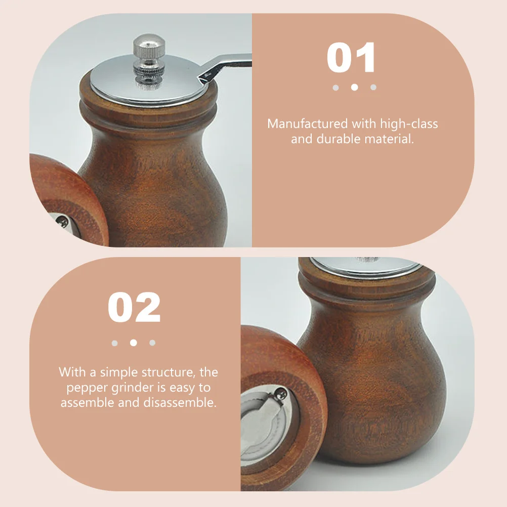 Wooden Manual Pepper Pepper and Salt Grinding Mill Tool