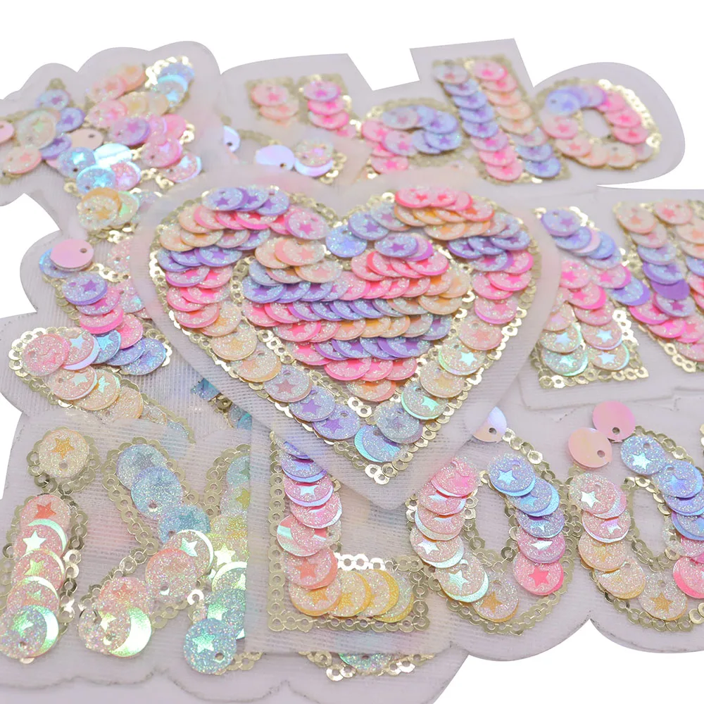 Custom Wholesale Embroidery Paillette Sequin Patches for Bag and T-Shirts -  China Sequin Patch and Reversible Sequin Patch price