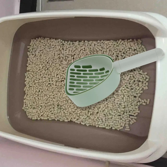 Cat Litter Scoop with Large Capacity Design Efficient Sand Leakage One Second Shovel Clean Humanized Handle Comfortable Grip 4