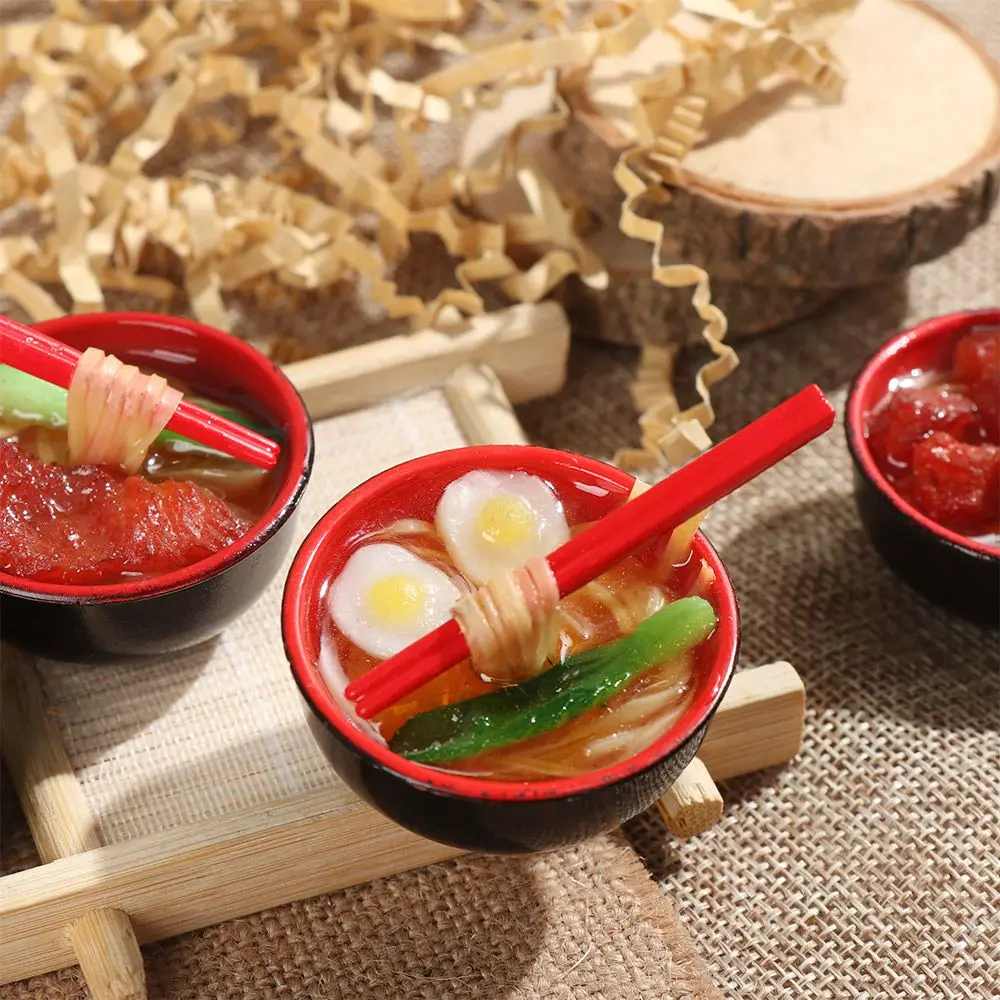 Miniature Dollhouse Chinese Rice Pastry Casserole Noodles Dessert Kitchen Toy Fake Food for 1/6 Doll Toys Dollhouse Decoration 4