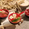 Miniature Dollhouse Chinese Rice Pastry Casserole Noodles Dessert Kitchen Toy Fake Food for 1/6 Doll Toys Dollhouse Decoration 4