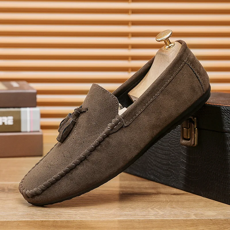 Men Casual Shoes Canvas Slip On Fashion Loafers for Male Luxury Dress Driving Shoes Formal Wedding Party Flats Plus Size