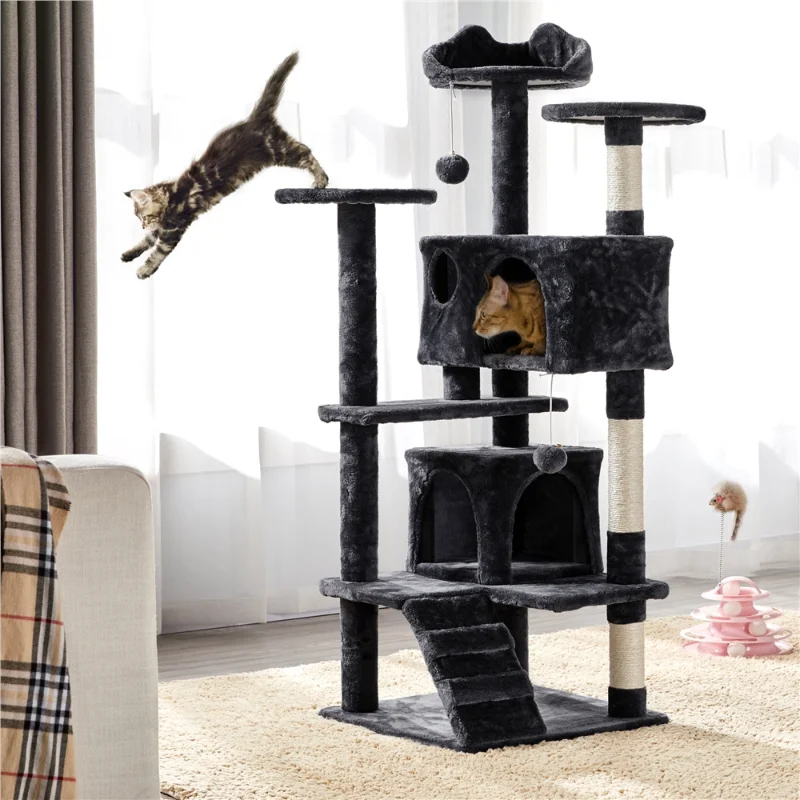 Black Cat Tree | Black Cat Tower | Best Cat Tree House