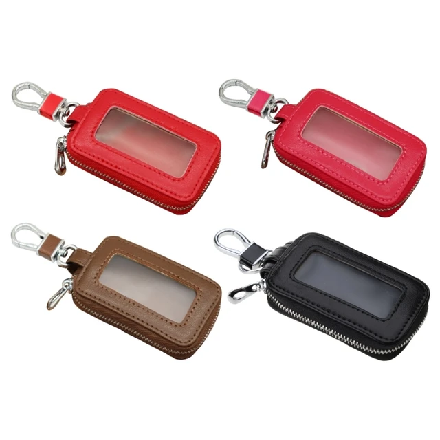  Leather Car Key Fob Cover, Key Case for Keychain Car Key Chain  Case Holder Auto Key Shell Unisex Mens Womens (Black) : Clothing, Shoes &  Jewelry