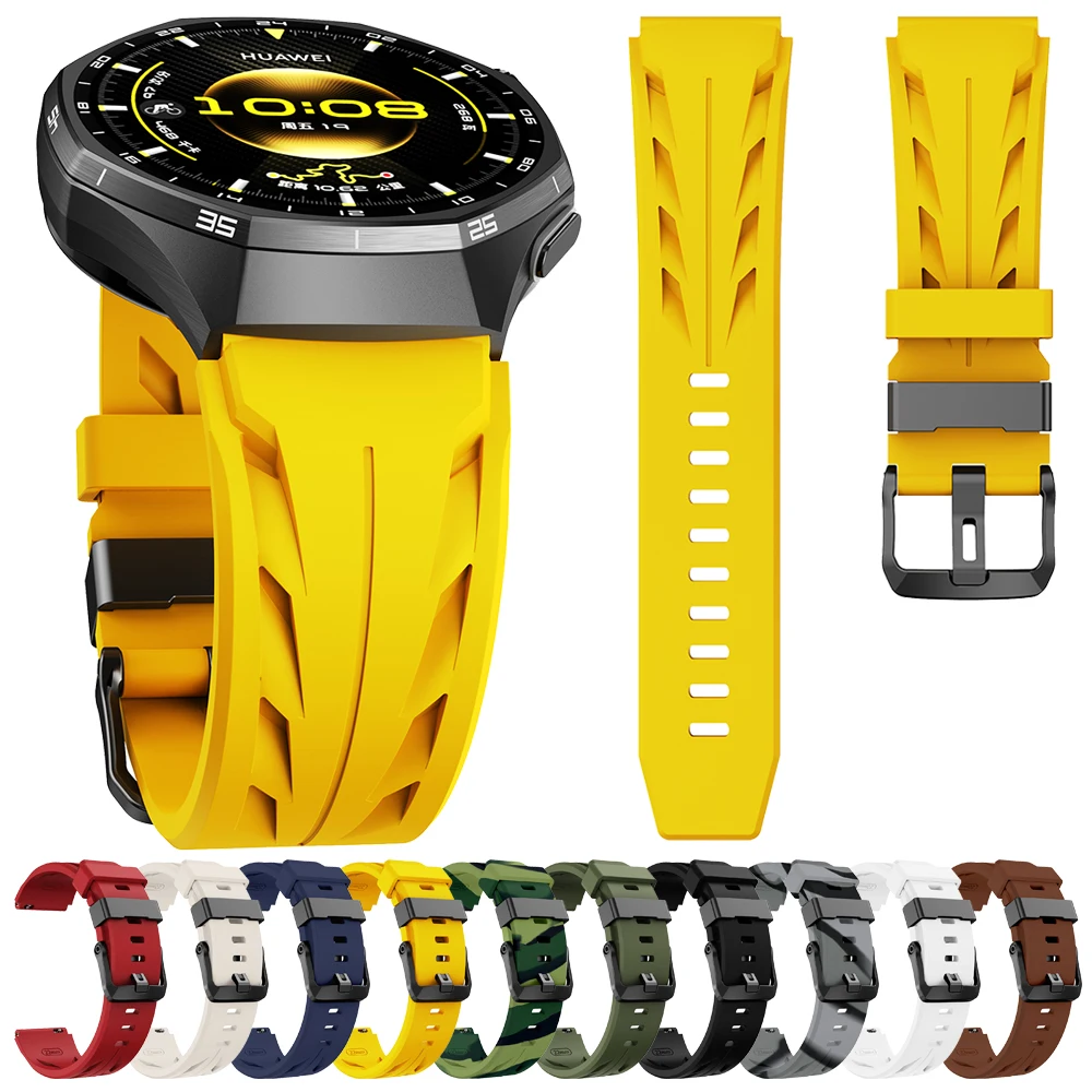 Versatile 22mm Silicone Watchband Bracelet - Premium Strap