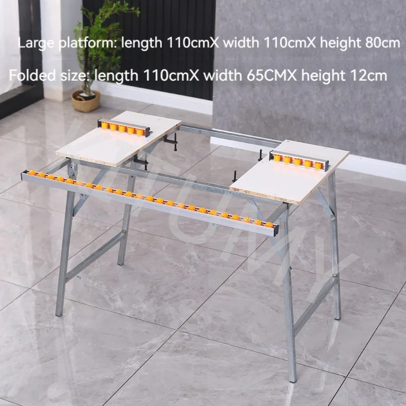 Household Woodworking Edge Bander Enlarge Widened Telescopic Platform Foldable Edge Banding Machine Extension Table Stable Firm