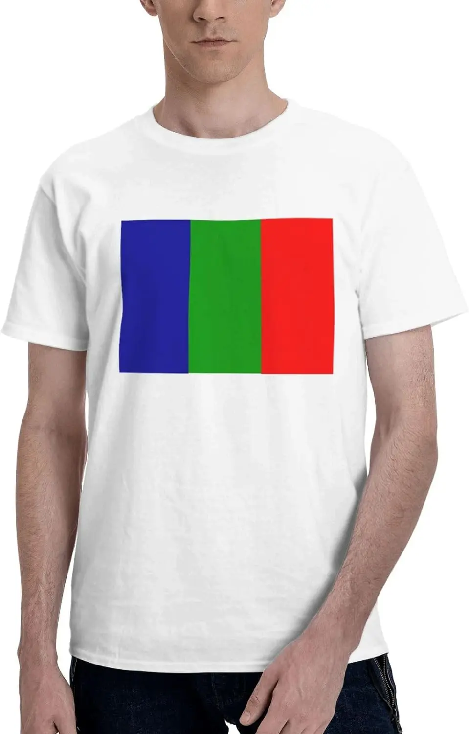 

Flag of Nupe Short Sleeve T-Shirt Cotton Soft Breathable Crew-Neck Black