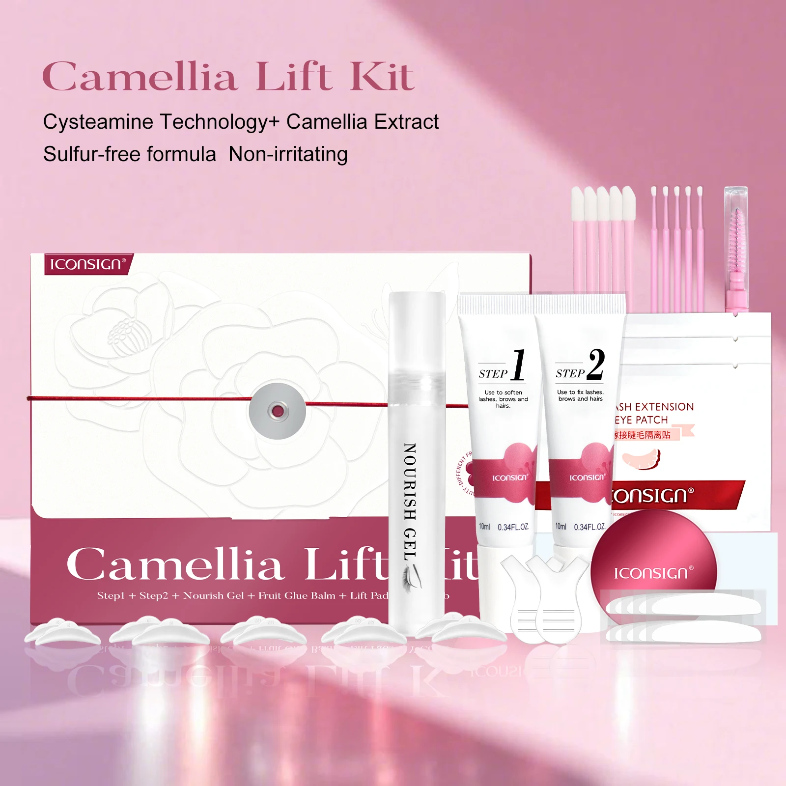 Semi-Permanent Brow or Lash Lift Kit Professional Eyelash Perm Kit Lamination Eyelash Lifting Perming Lashes Eyes Makeup