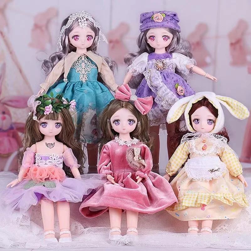 

Кукла шарнирная с одеждой и мягкими волосами, 30 см